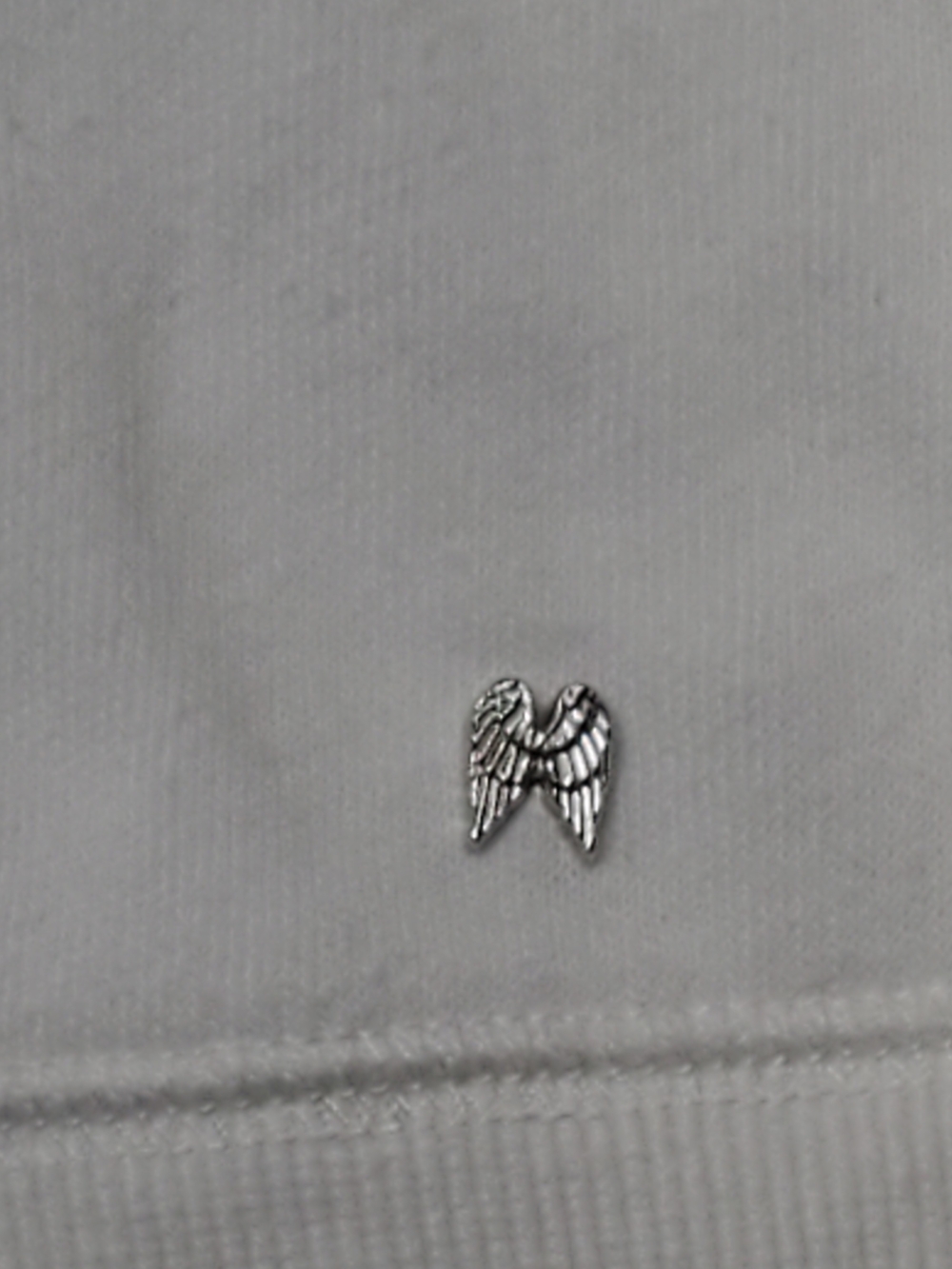 Victoria's Secret Supermodel Essentials White w/ Pink Sequin Angel Wing Hoodie M - Picture 10 of 11
